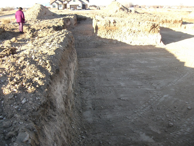 Hole dug